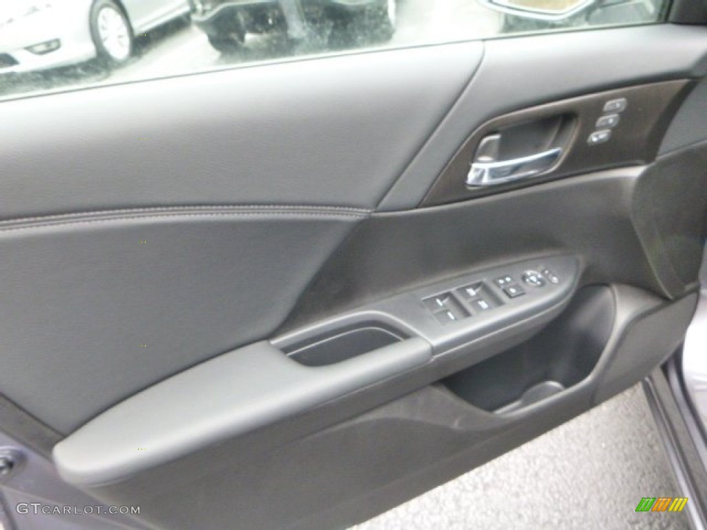2014 Accord EX-L Sedan - Modern Steel Metallic / Black photo #14