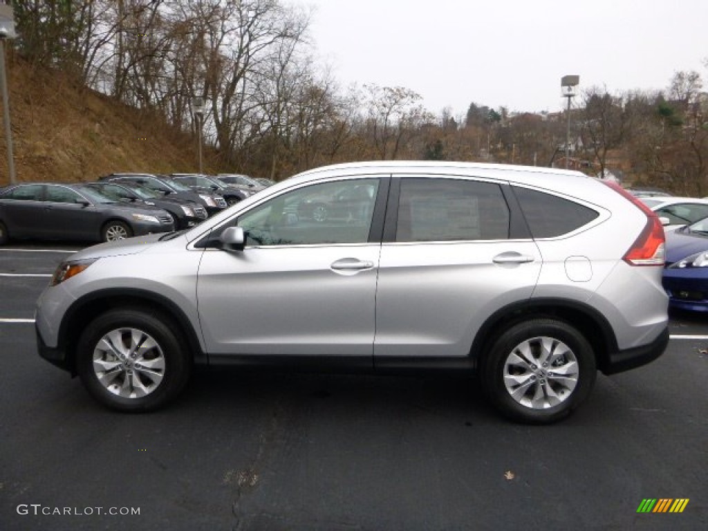 2014 CR-V EX-L AWD - Alabaster Silver Metallic / Black photo #2