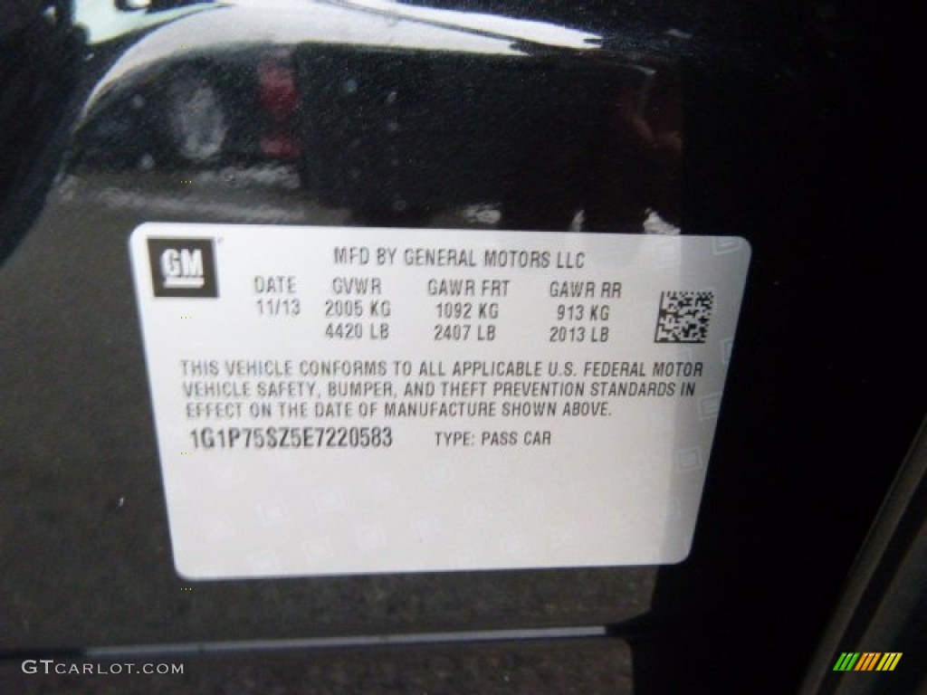 2014 Cruze Diesel - Black Granite Metallic / Jet Black photo #20