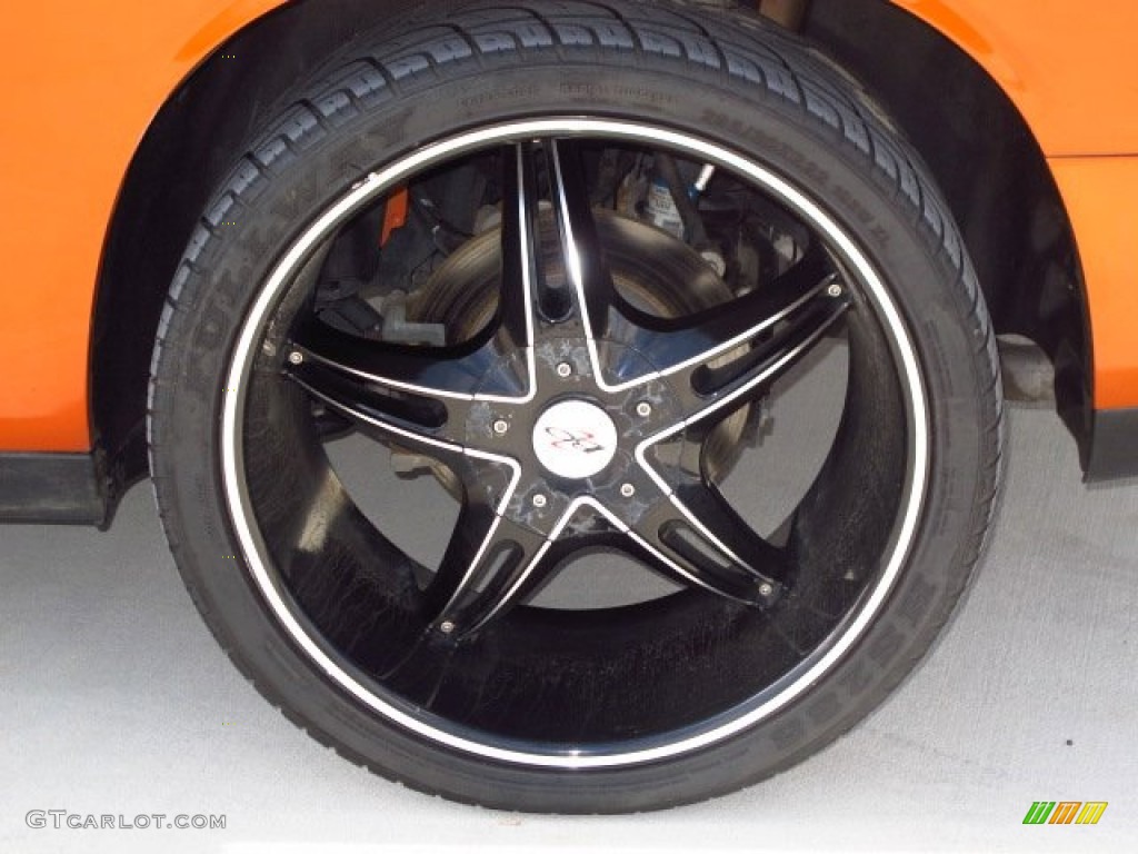 2011 Challenger SE - Toxic Orange Pearl / Dark Slate Gray photo #9