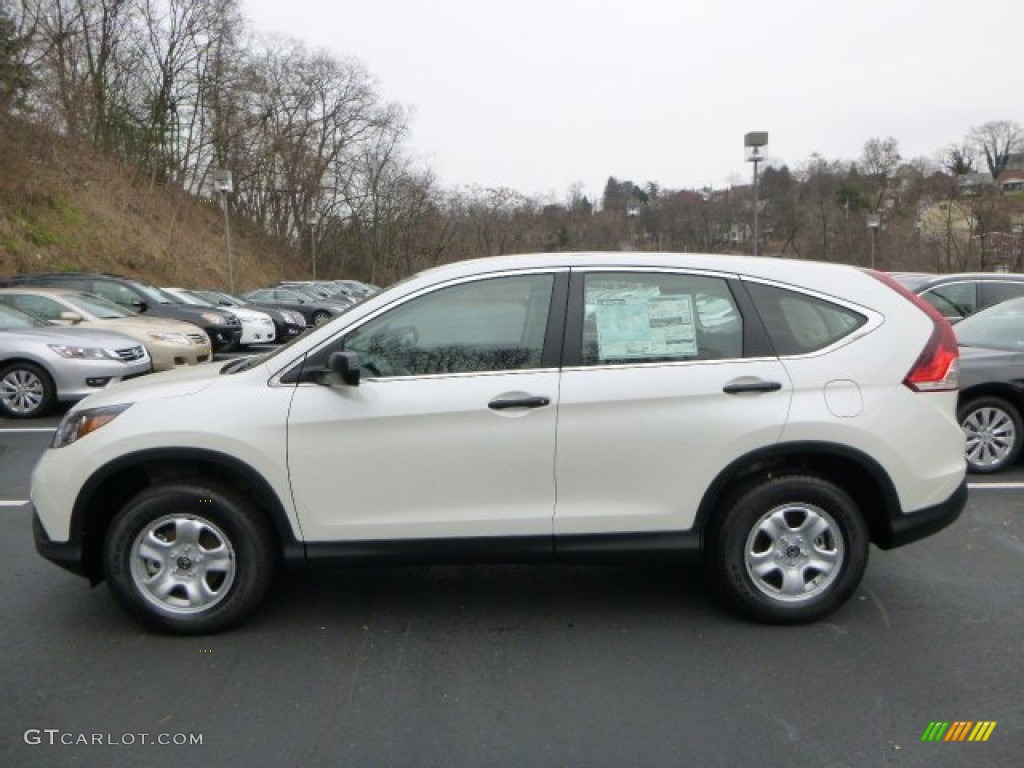 2014 CR-V LX AWD - White Diamond Pearl / Gray photo #2