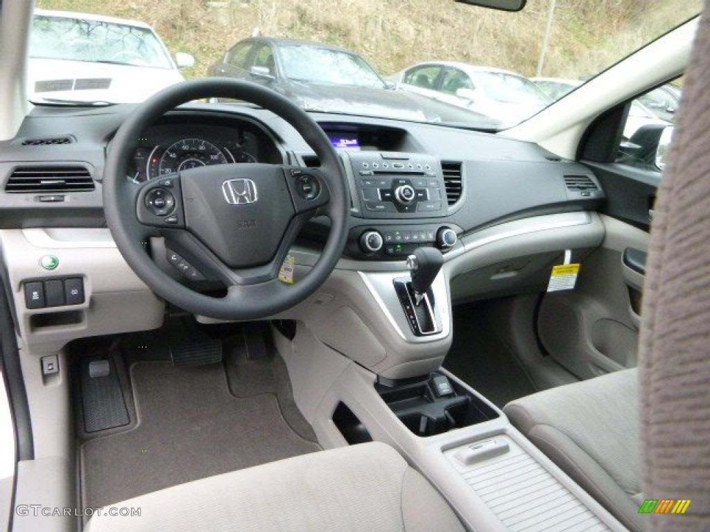 2014 CR-V LX AWD - White Diamond Pearl / Gray photo #12