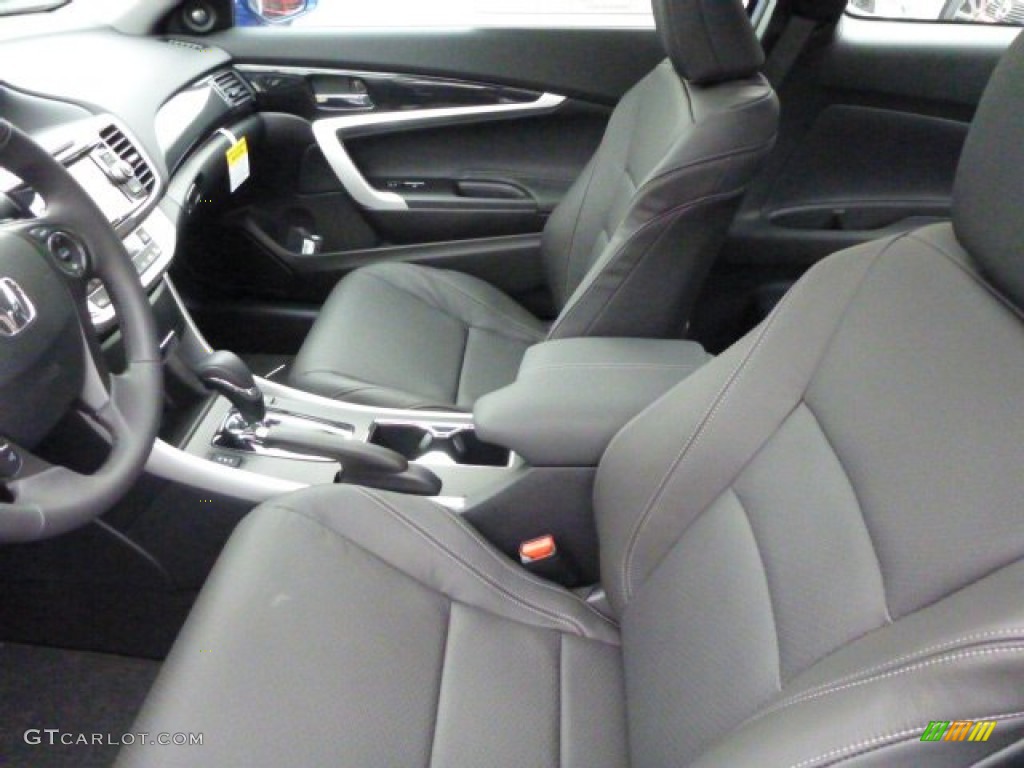 2014 Accord EX-L Coupe - Still Night Pearl / Black photo #10