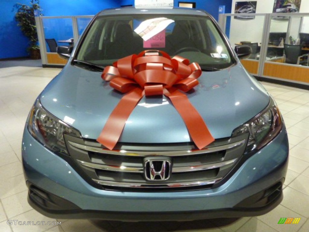 2014 CR-V LX AWD - Mountain Air Metallic / Black photo #8