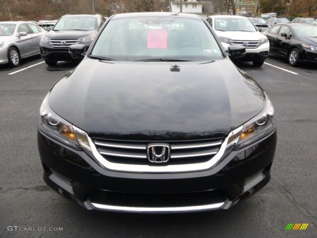 2014 Accord EX-L Sedan - Crystal Black Pearl / Black photo #8