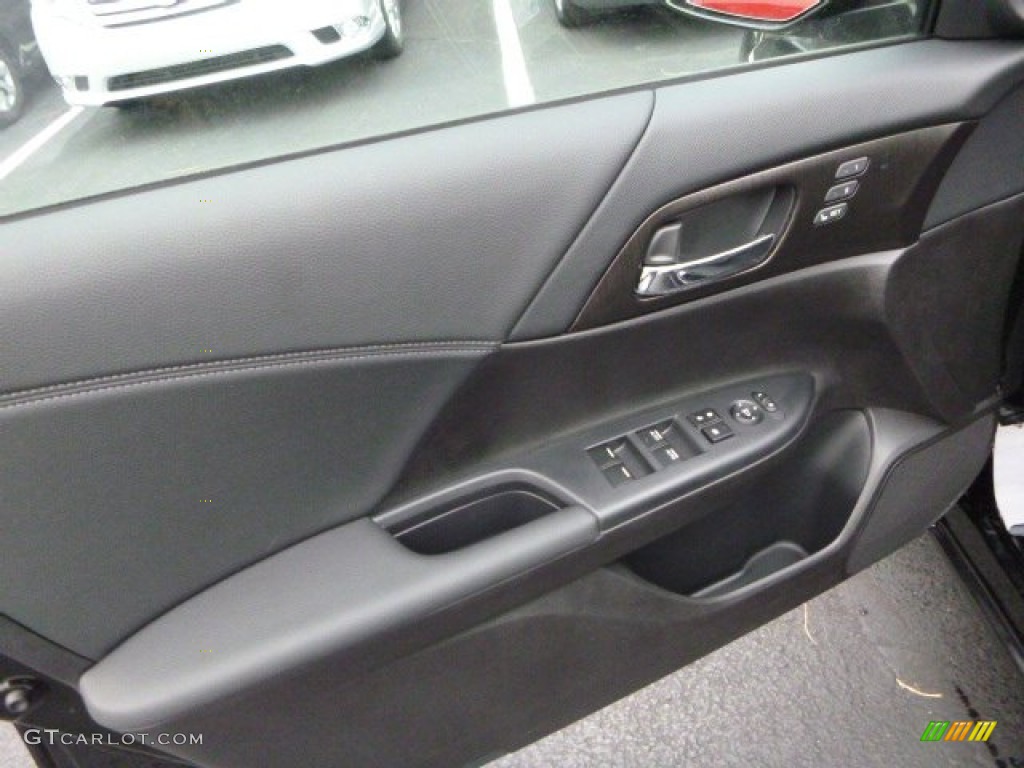 2014 Accord EX-L Sedan - Crystal Black Pearl / Black photo #14