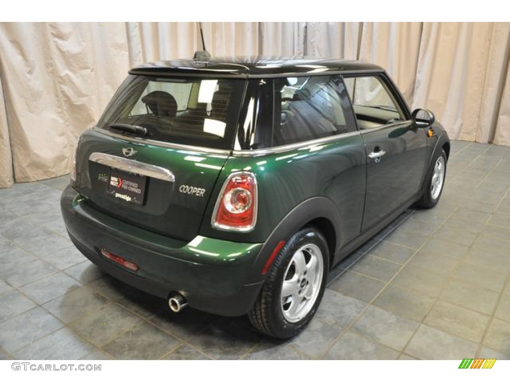 2011 Cooper Hardtop - British Racing Green II / Carbon Black photo #14