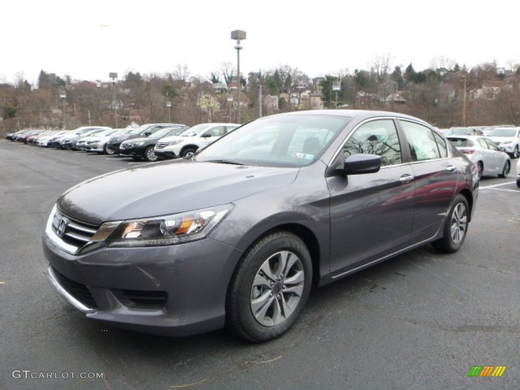 2014 Accord LX Sedan - Modern Steel Metallic / Black photo #1