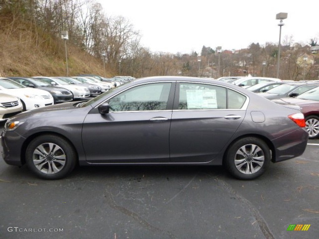 2014 Accord LX Sedan - Modern Steel Metallic / Black photo #2