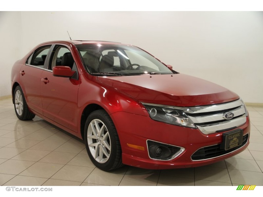 2010 Fusion SEL V6 - Red Candy Metallic / Charcoal Black photo #1