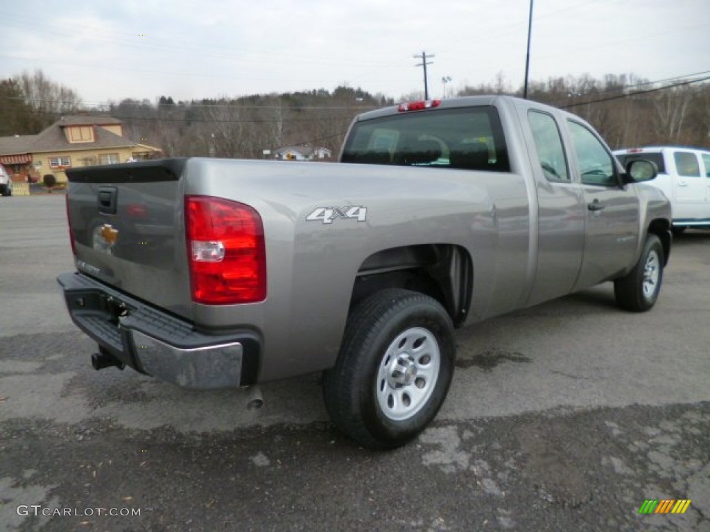 2013 Silverado 1500 Work Truck Extended Cab 4x4 - Graystone Metallic / Dark Titanium photo #7