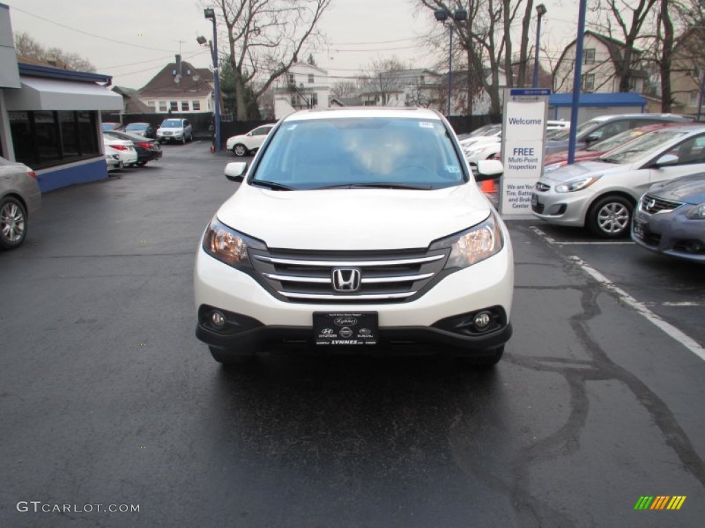 2012 CR-V EX 4WD - Taffeta White / Beige photo #2