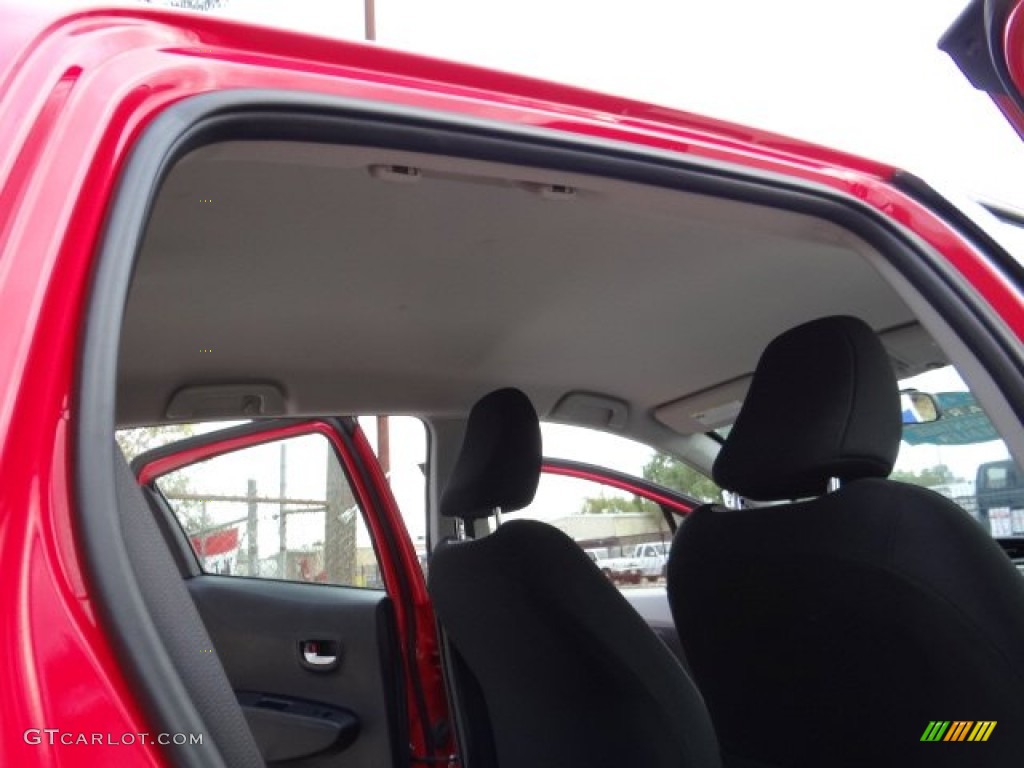 2013 Yaris LE 5 Door - Absolutely Red / Ash photo #22
