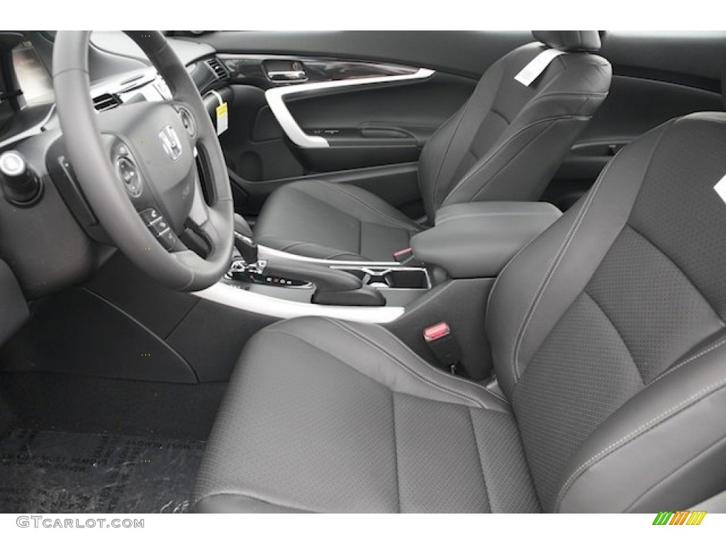 2014 Accord EX-L Coupe - Crystal Black Pearl / Black photo #9
