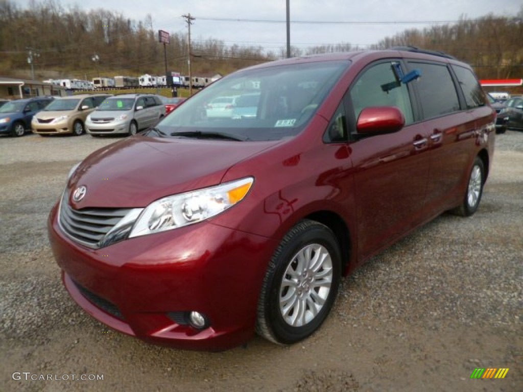 Salsa Red Pearl 2013 Toyota Sienna XLE Exterior Photo #88433115