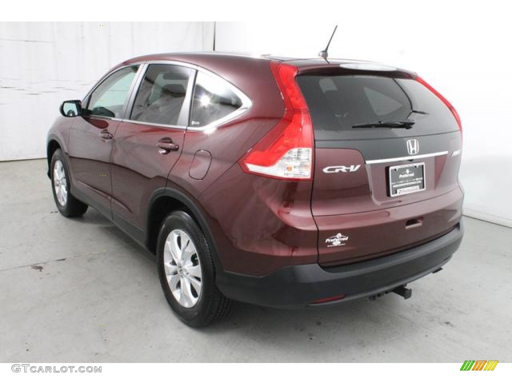 2012 CR-V EX 4WD - Basque Red Pearl II / Gray photo #4