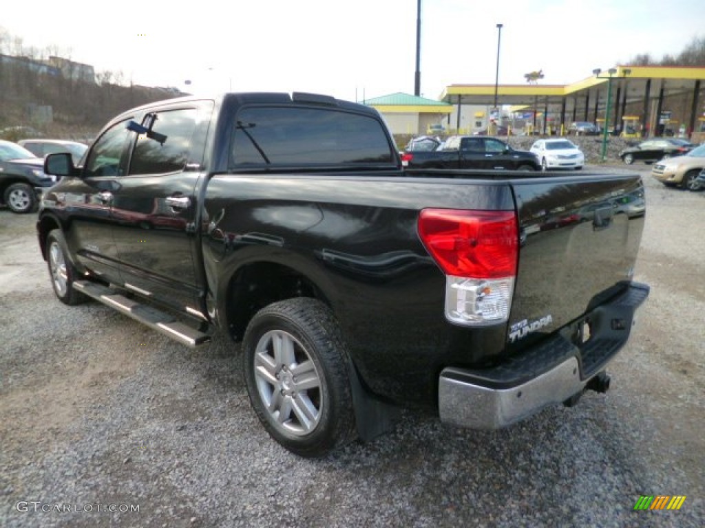 2013 Tundra Limited CrewMax 4x4 - Black / Red Rock photo #4