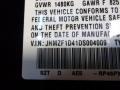  2013 CR-Z Sport Hybrid Passion Berry Pearl Color Code RP46PX