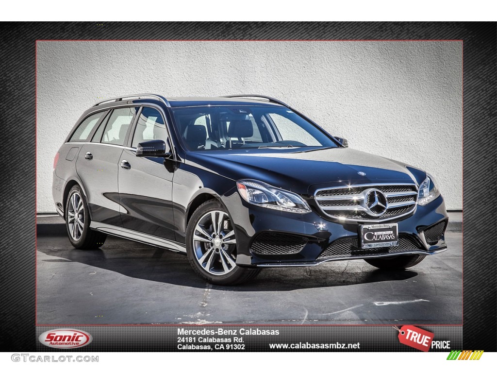 2014 E 350 4Matic Sport Wagon - Black / Black photo #1