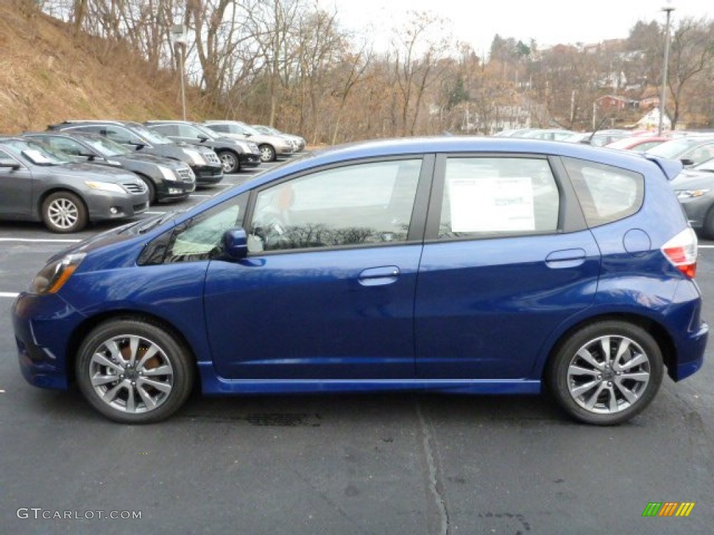 Vortex Blue Pearl 2013 Honda Fit Sport Exterior Photo #88435965