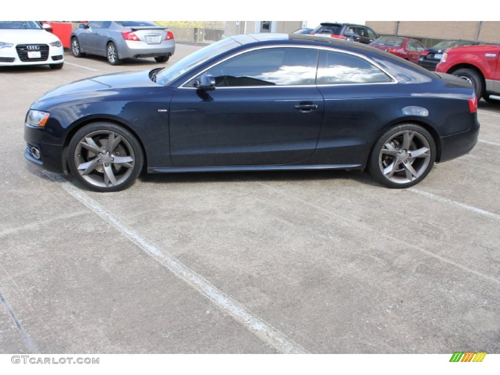 Deep Sea Blue Pearl Effect 2010 Audi A5 2.0T quattro Coupe Exterior Photo #88436388