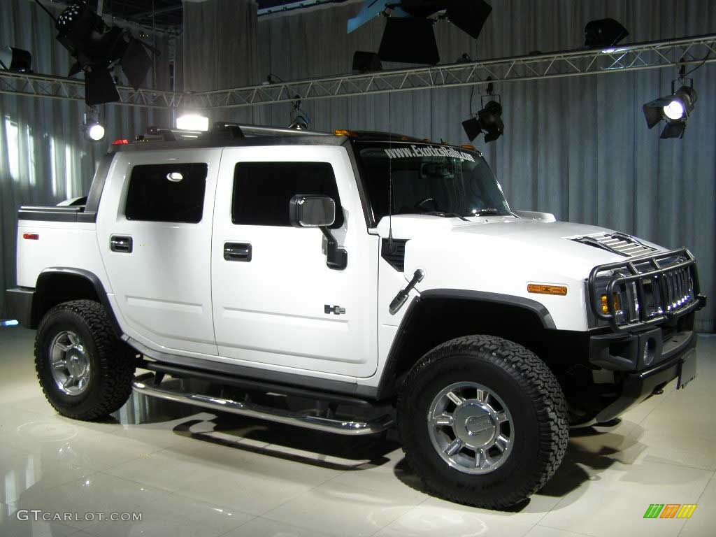 2005 H2 SUT - White / Ebony Black photo #3