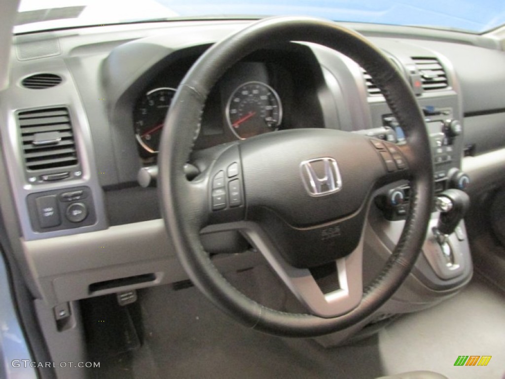 2009 CR-V EX-L 4WD - Glacier Blue Metallic / Gray photo #11