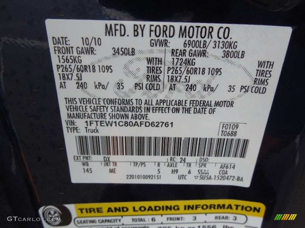 2010 F150 XLT SuperCrew - Dark Blue Pearl Metallic / Medium Stone photo #22