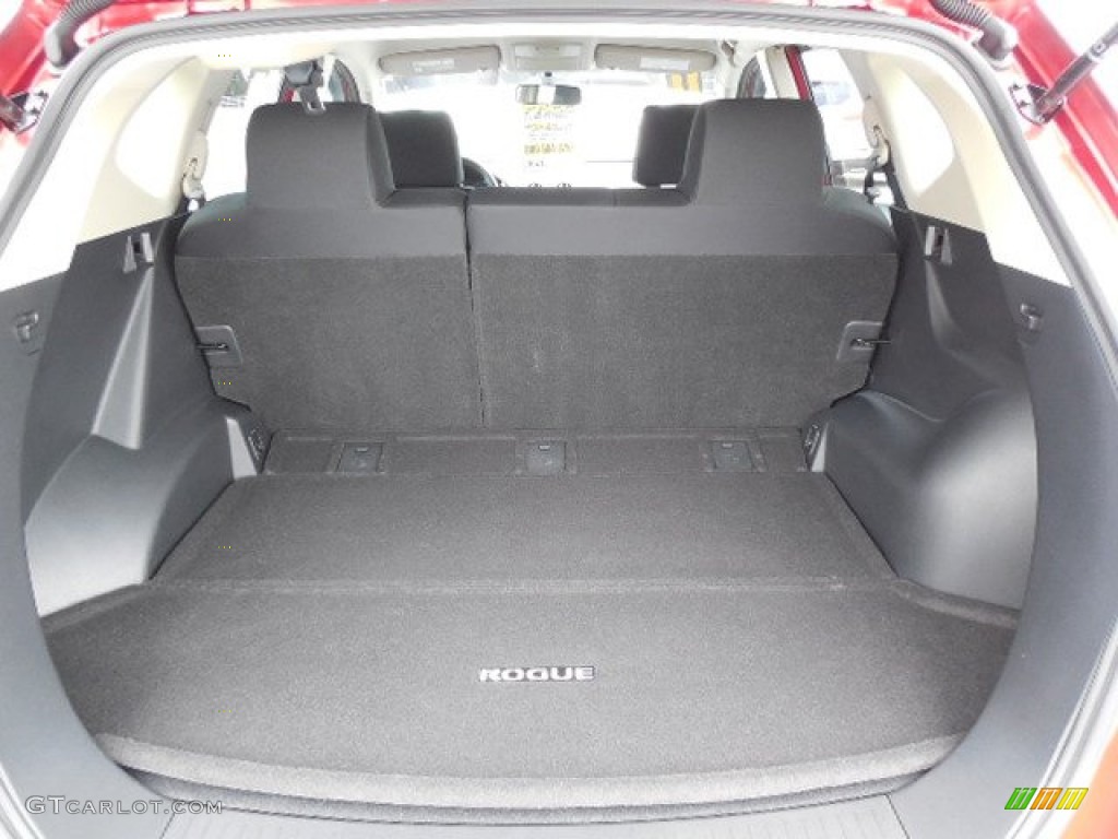 2011 Rogue SV AWD - Cayenne Red / Gray photo #7