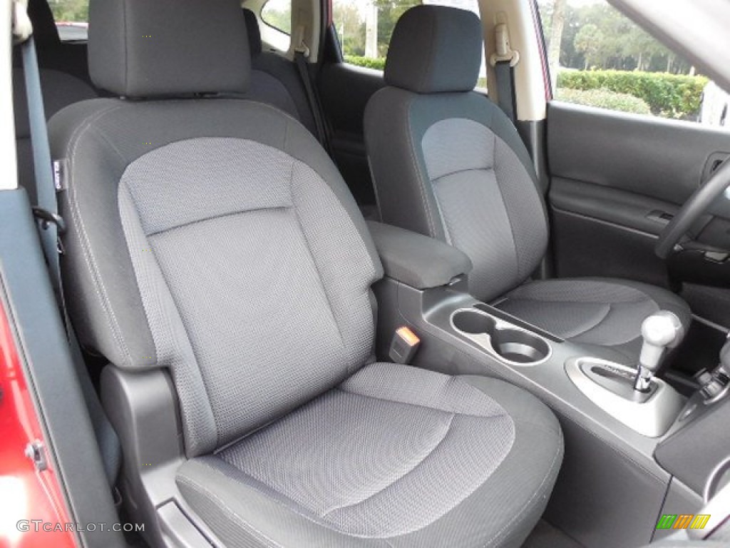 2011 Rogue SV AWD - Cayenne Red / Gray photo #13