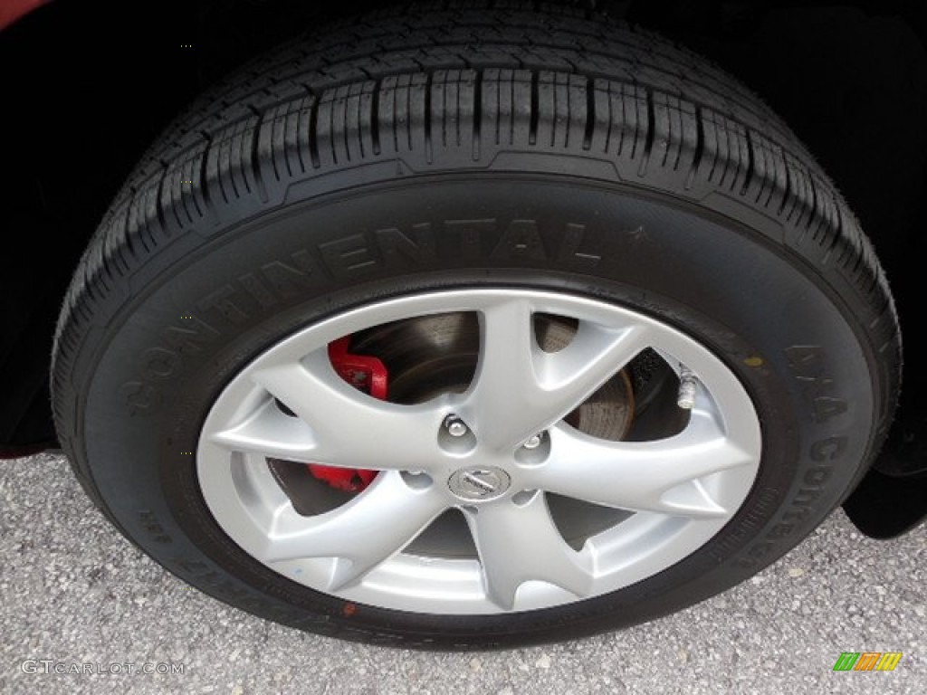 2011 Rogue SV AWD - Cayenne Red / Gray photo #15