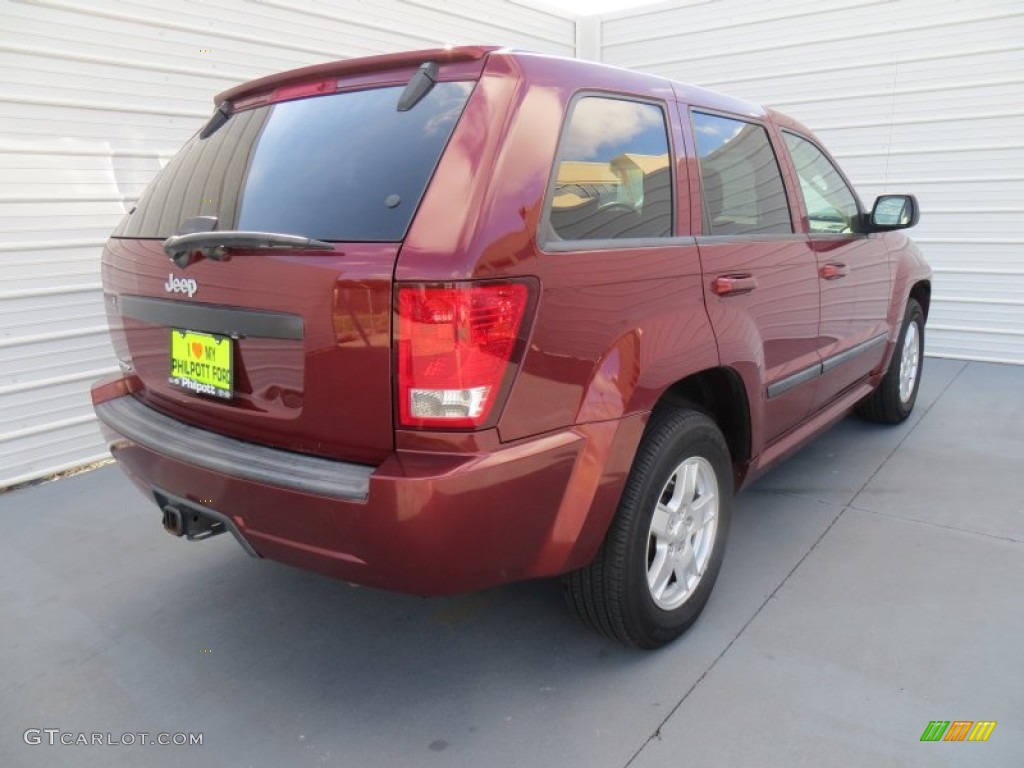 2007 Grand Cherokee Laredo - Red Rock Crystal Pearl / Khaki photo #4