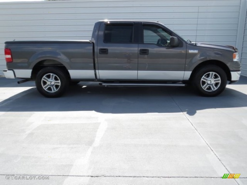 2006 F150 XLT SuperCrew - Dark Shadow Grey Metallic / Medium/Dark Flint photo #2