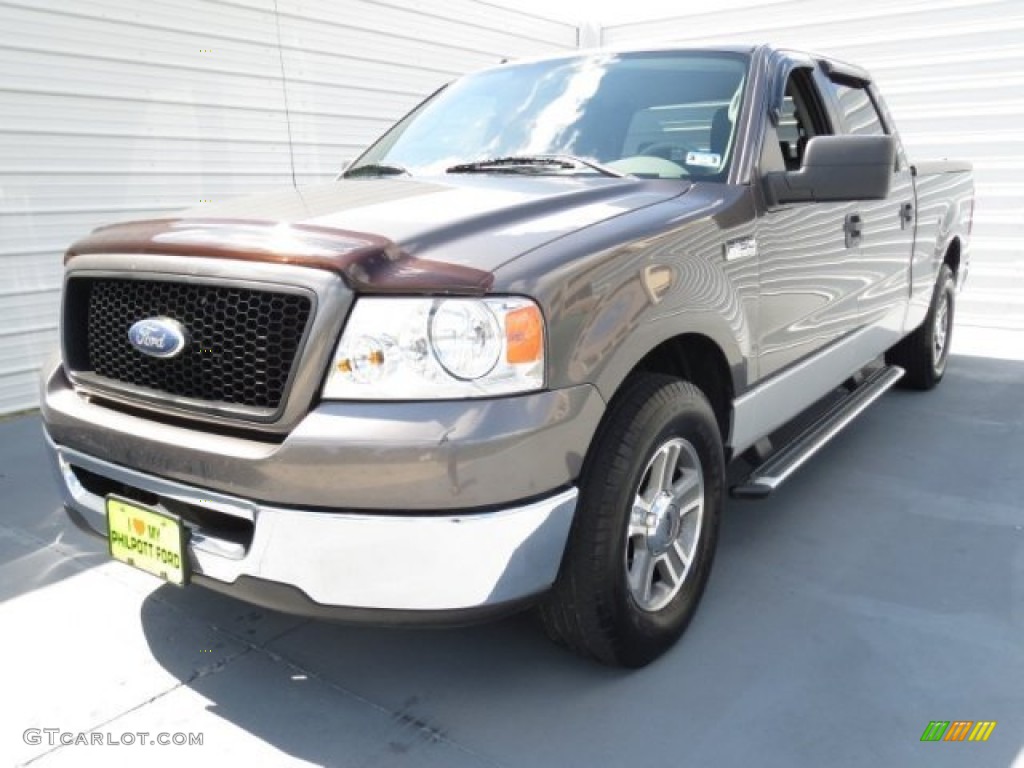 2006 F150 XLT SuperCrew - Dark Shadow Grey Metallic / Medium/Dark Flint photo #6