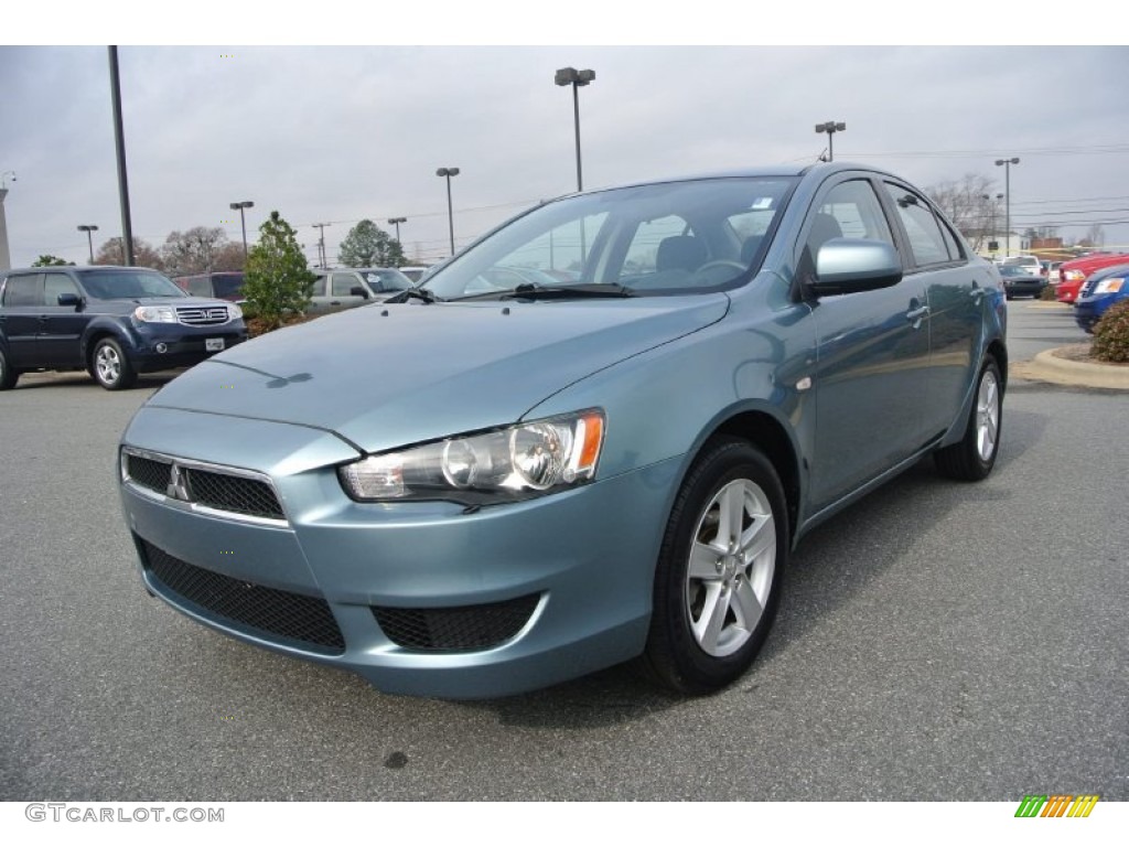 2009 Lancer ES - Aqua Metallic / Black photo #1