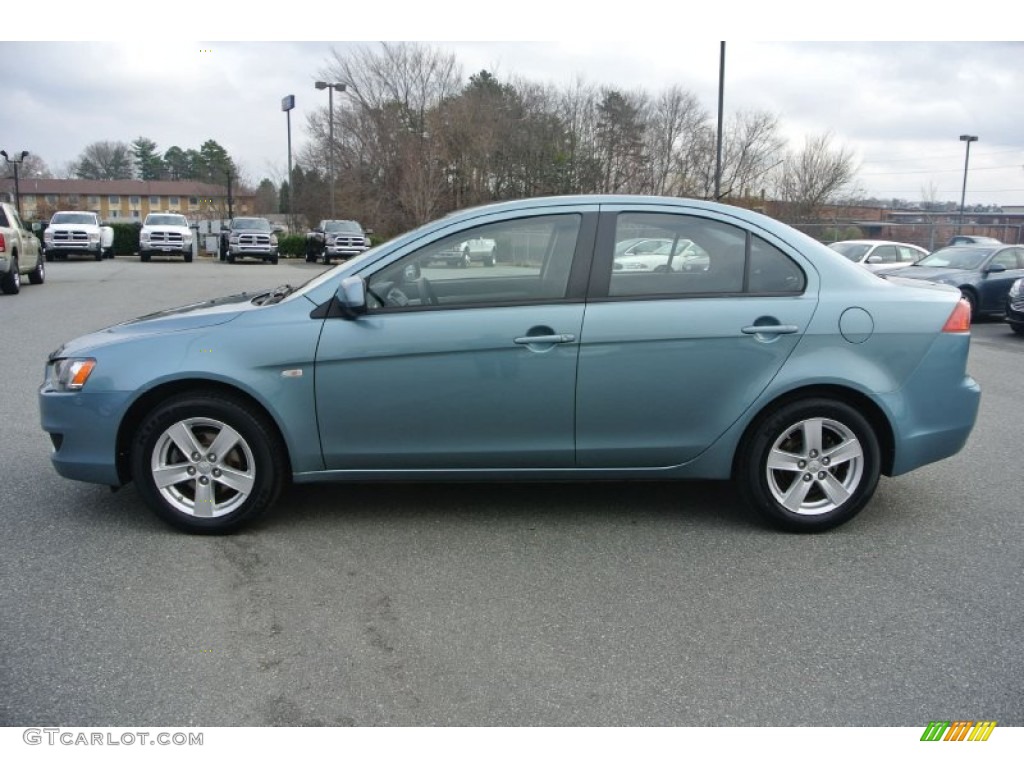 2009 Lancer ES - Aqua Metallic / Black photo #3