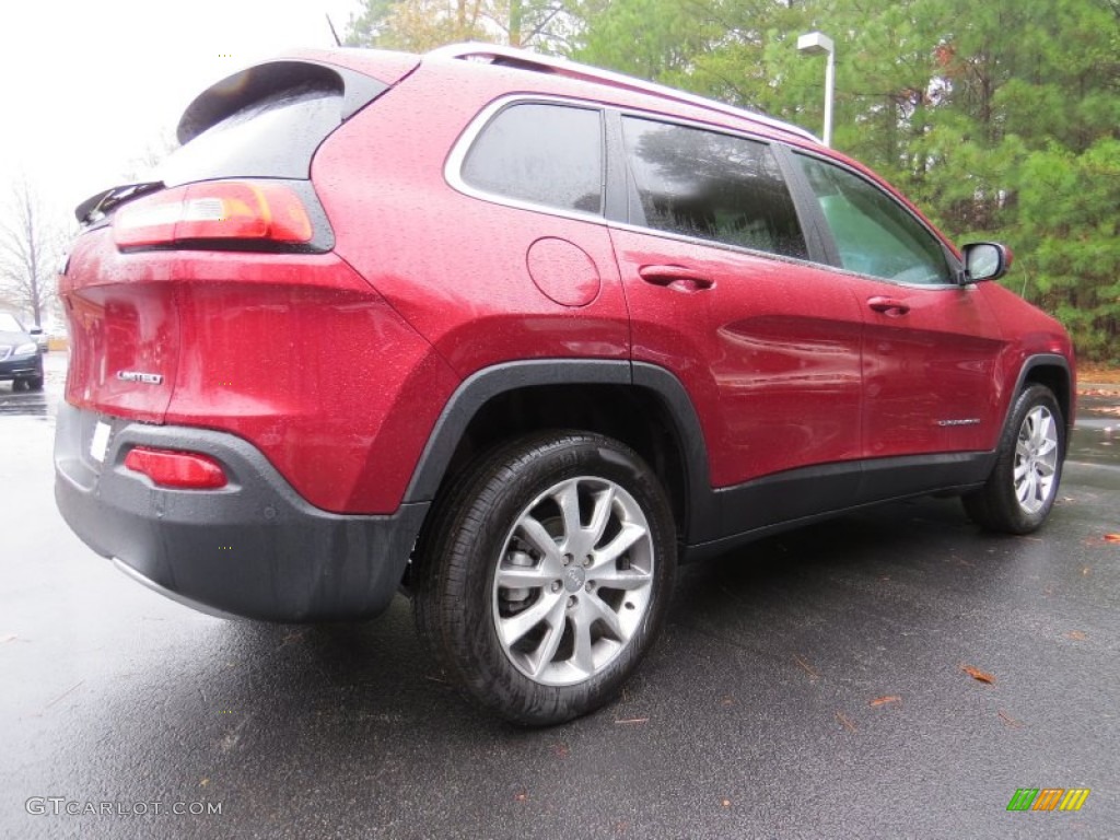 Deep Cherry Red Crystal Pearl 2014 Jeep Cherokee Limited Exterior Photo #88443654