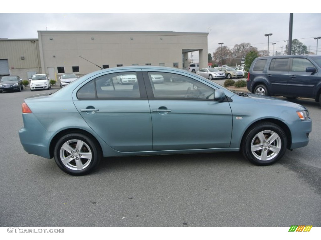 2009 Lancer ES - Aqua Metallic / Black photo #6