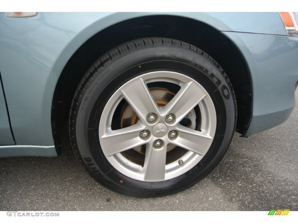 2009 Lancer ES - Aqua Metallic / Black photo #21