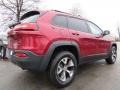 2014 Deep Cherry Red Crystal Pearl Jeep Cherokee Trailhawk 4x4  photo #3