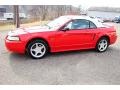 2000 Performance Red Ford Mustang GT Convertible  photo #2