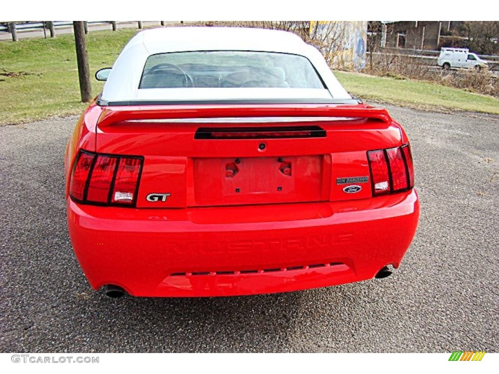 2000 Mustang GT Convertible - Performance Red / Oxford White photo #6