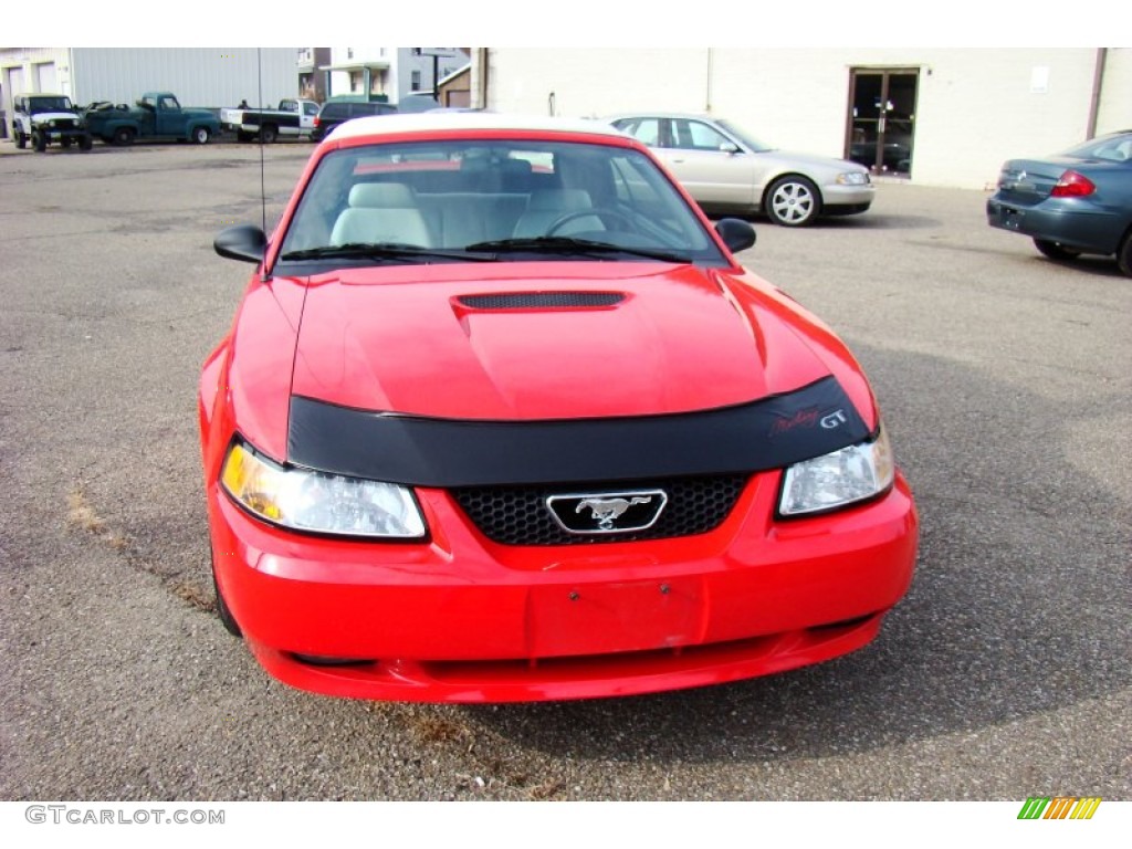 2000 Mustang GT Convertible - Performance Red / Oxford White photo #12