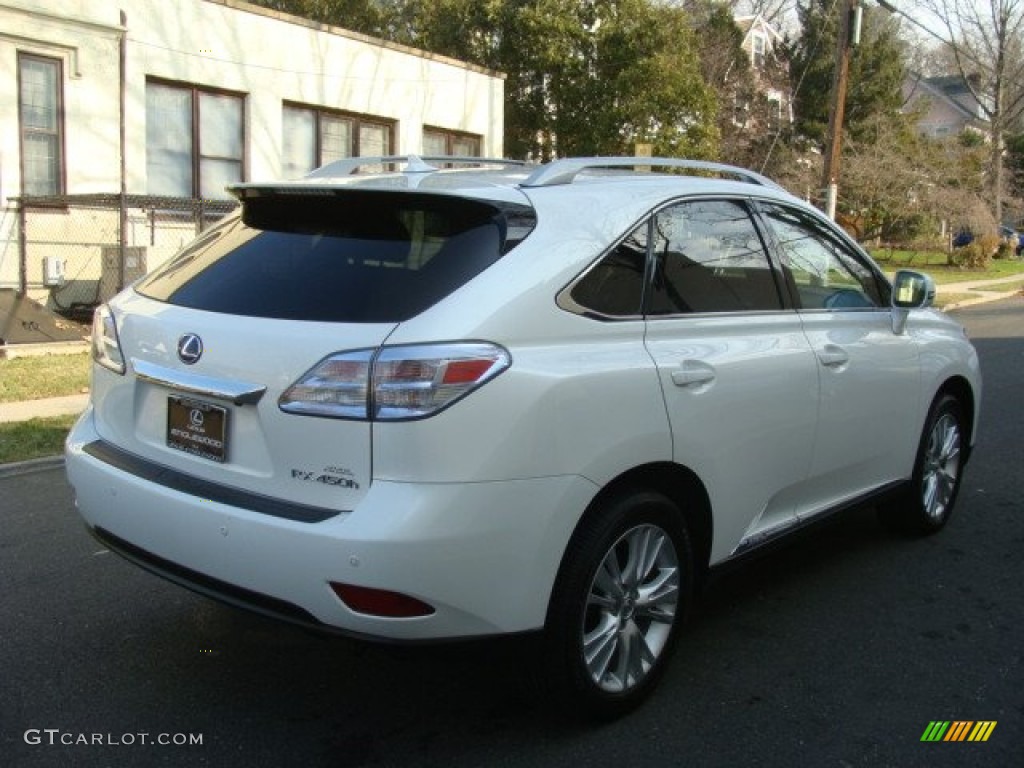 2012 RX 450h AWD Hybrid - Starfire White Pearl / Light Gray photo #4