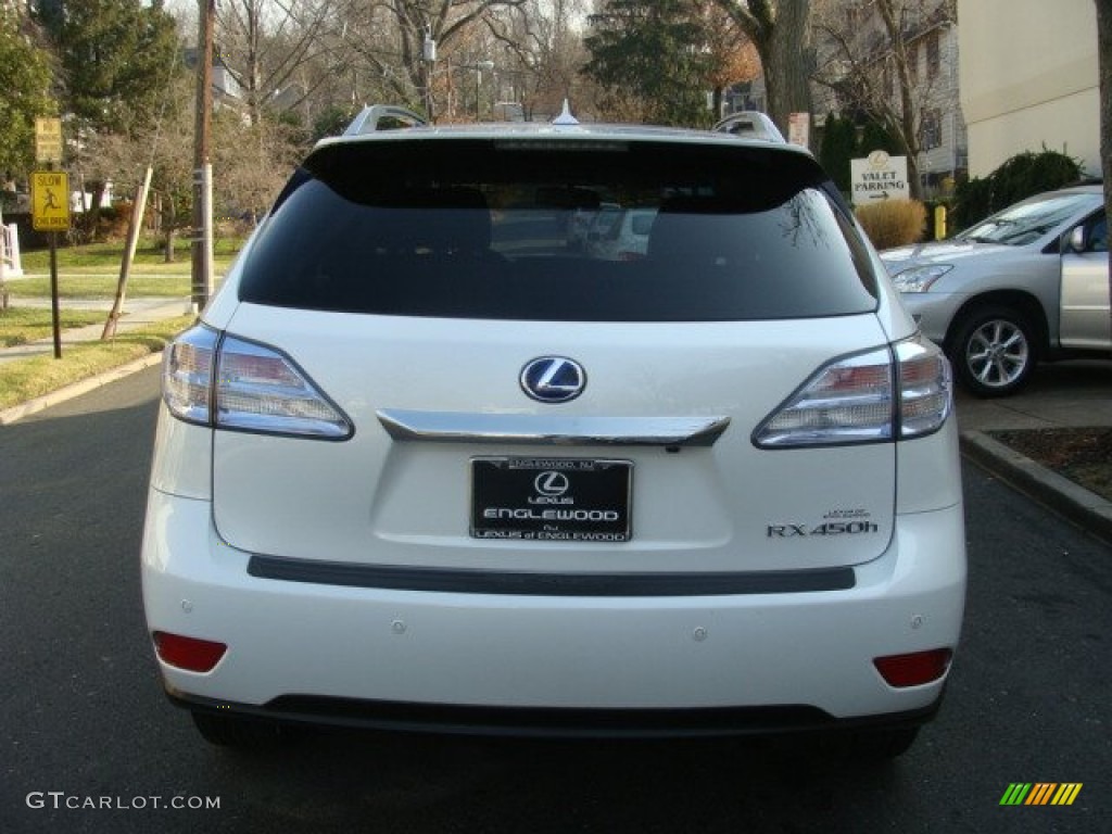 2012 RX 450h AWD Hybrid - Starfire White Pearl / Light Gray photo #5