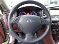 2008 Infiniti EX Chestnut Interior Steering Wheel Photo