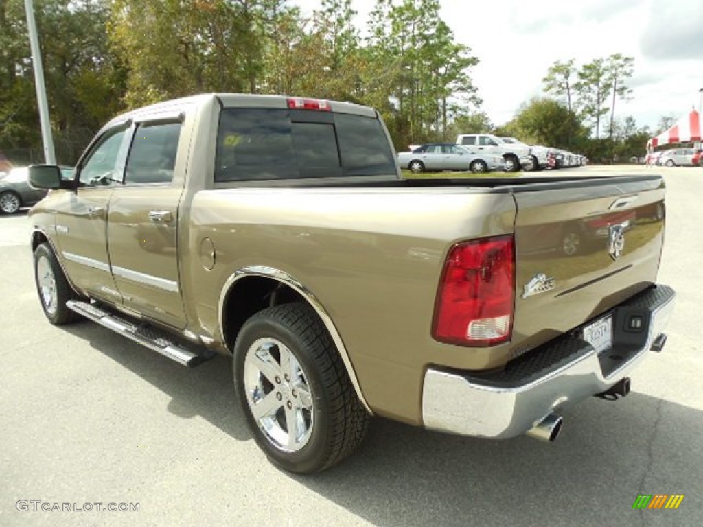 2010 Ram 1500 Big Horn Crew Cab - Austin Tan Pearl / Light Pebble Beige/Bark Brown photo #3