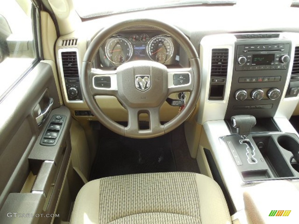 2010 Ram 1500 Big Horn Crew Cab - Austin Tan Pearl / Light Pebble Beige/Bark Brown photo #6