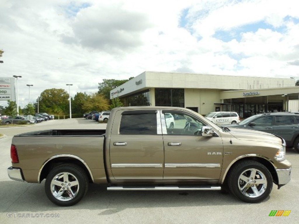 2010 Ram 1500 Big Horn Crew Cab - Austin Tan Pearl / Light Pebble Beige/Bark Brown photo #9