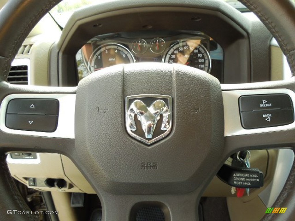 2010 Ram 1500 Big Horn Crew Cab - Austin Tan Pearl / Light Pebble Beige/Bark Brown photo #21